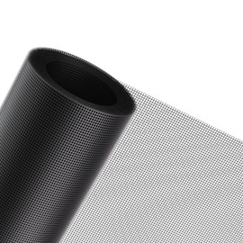 MAGZO Window Screen Replacement Mesh 48"W x 99"L - DIY Adjustable Polyester Pet Proof Screen Door Mesh for Patio Sliding Doors Window Screen Repair Kit, Durable, Washable, Black