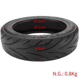 Tmom Max G30 Scooter Tyre 60/70-6.5 Tubeless Explosion-proof Tyre for Segway Ninebot Max G30/Max G30D Scooter Tyres Self-Repair Tyres Wear-resistant Replacement Tyre (Pack of 1)