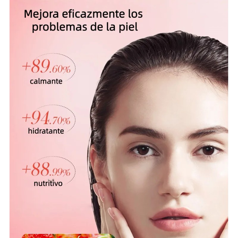 🔥 10pz mascarilla hidratante veg frutal para toda piel Vitaminas
