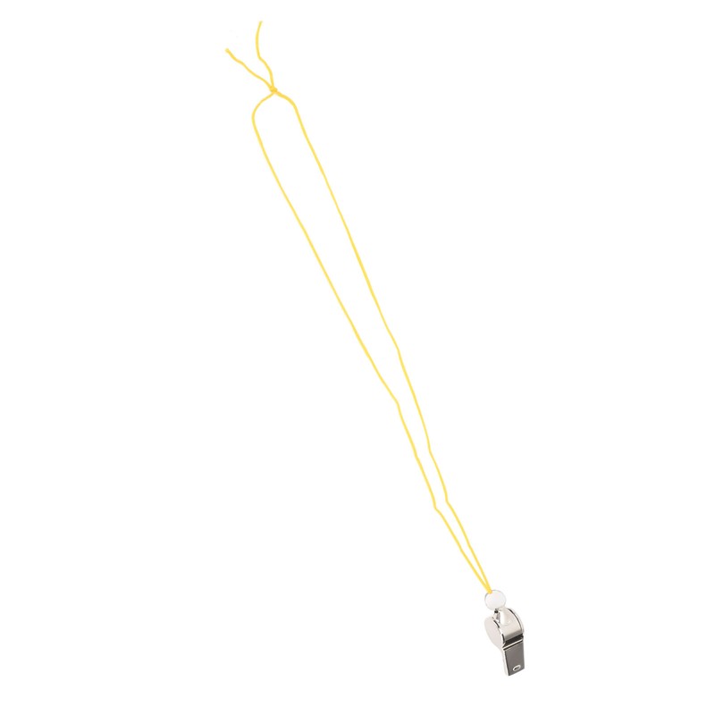 24pcs Stainless Steel Sports Whistles with Lanyard Loud Crisp Sound