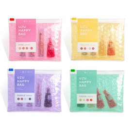 UZU BY FLOWFUSHI HAPPY BAG PURPLE EDITION 38°C/99°F UZU Lip Series, Luxurious 4-Piece Set, Maximum Total Value of 9,020 Yen, Lipstick, Lipstick, Gloss, Lactic Acid Bacteria, Fragrance-free, Made in Japan