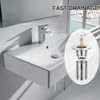 Bathroom Sink Stopper with Hair Catcher, 2Pcs Pop Up Sink
