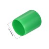 QUARKZMAN 50 Stück Gummikappen 16mm ID Vinylkappenabdeckung Schraubenschutz Dunkelgrün