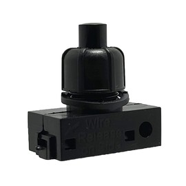Built-in Pressure Switch Black for Lamps 250 V 2 A
