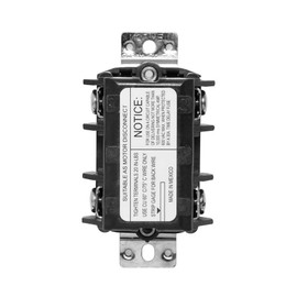 Leviton 30 Amp 600 Volt, Three-Pole, Three Phase AC Motor Starter, Suitable as Motor Disconnect, Toggle, Industrial Grade, Non-Grounding, MS303-DS, Black