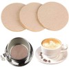 100 Pcs Brown Coffee Filter Moka Pot Filter Paper, Natural