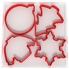 Just Cutters Christmas Shape Cookie Cutter Bauble Tree Snowflake Jumper