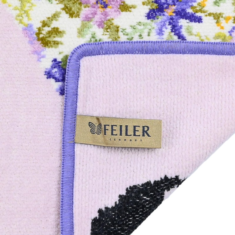 Faylor Handkerchief Hand Towel, Ladies, Miss Flower, Lilac, Violet, 9.8