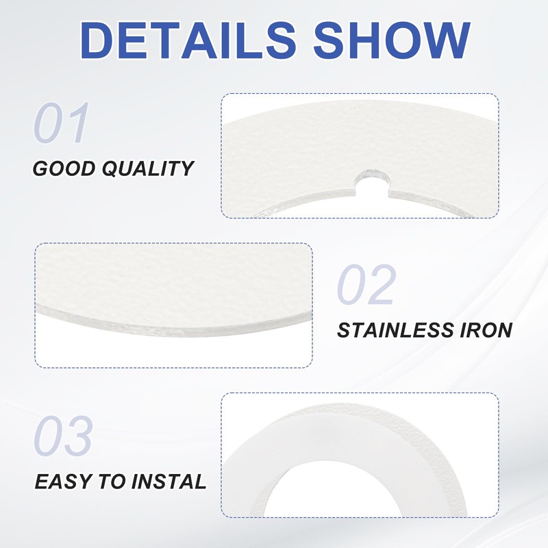 PATIKIL Door Knob Plates, 2 Pcs Round Plate Cover for