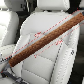 Soft Car Seat Belt Covers for Adults Kids Women Men Seat Belt Cushion Cover Seat Belt Pad Protective Pads for SUV Shoulder Pads for Car Interior Accessories, 1 Piece Brown, 40 cm