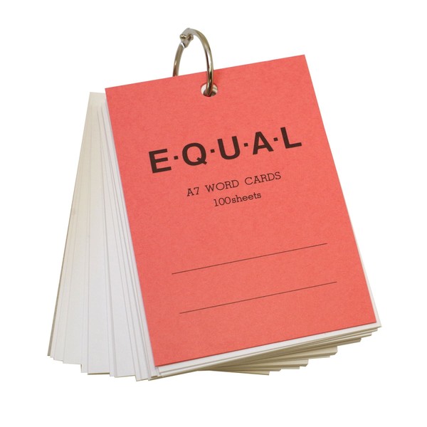 Life Equal Word Card A7 Size Plain [Pink] P320D
