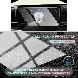 CDEFG Mercedes C Klasse W206 GLC X254 2022 2021 2023 2024 Auto Navigation Schutzfolie Tempered Glas 9H Kratzfest 12,3 Zoll GPS Transparent Displayschutzfolie Navi Folie Zubehör (Instrumententafel)