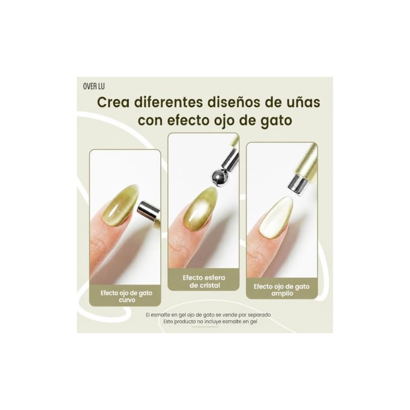 Over Lu | Imán para Uñas Ojo de Gato de