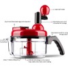 Hand crank food processor chopper for vegetables fruits nuts with
