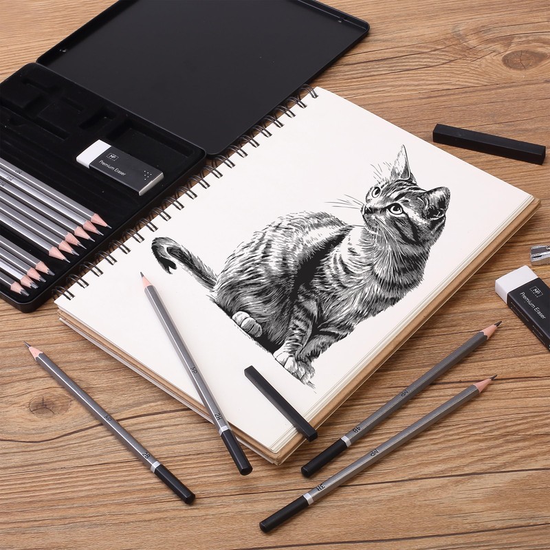 Mr. Pen- Sketch Pencils for Drawing, 19 Pcs, With Graphite
