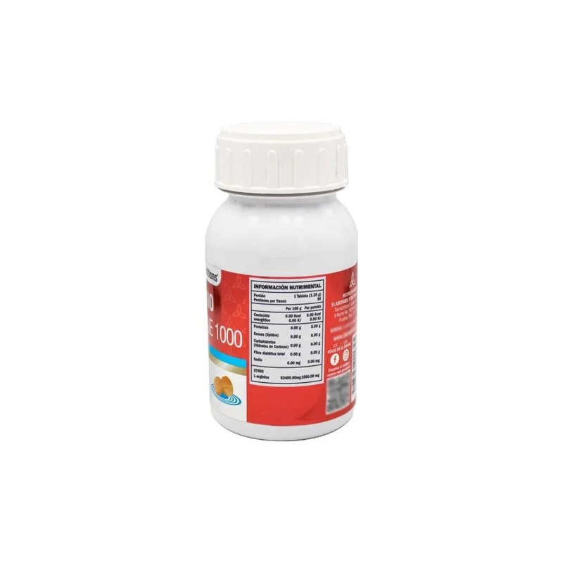 Suplemento L-arginina 1000, Tecnu® Crecimiento Muscular Sabor Sin sabor
