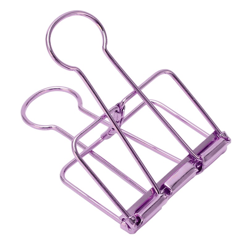 30Pcs Wire Binder Clips 2in Wide Hollow Out Strong Metal