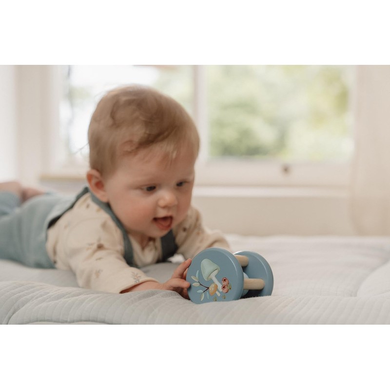 Little Dutch Forest Friends 7251 FSC Wooden Rattle Blue