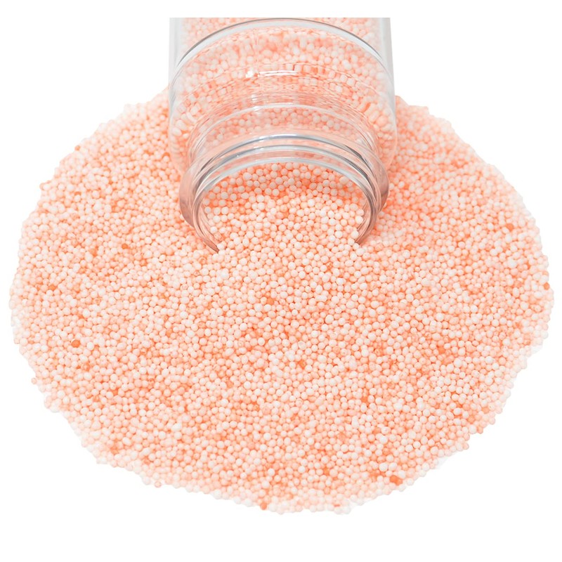Mystic Sprinkles Solid Color Nonpareils 3.8oz Bottle (Pleasantly Peach)