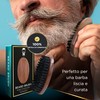 Sakkal Beard Brush Made of Boar Bristles, Antistatic Brush for