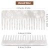 PASOLABE Wide Tooth Comb White Acetate Pocket Hairdressing Tools No