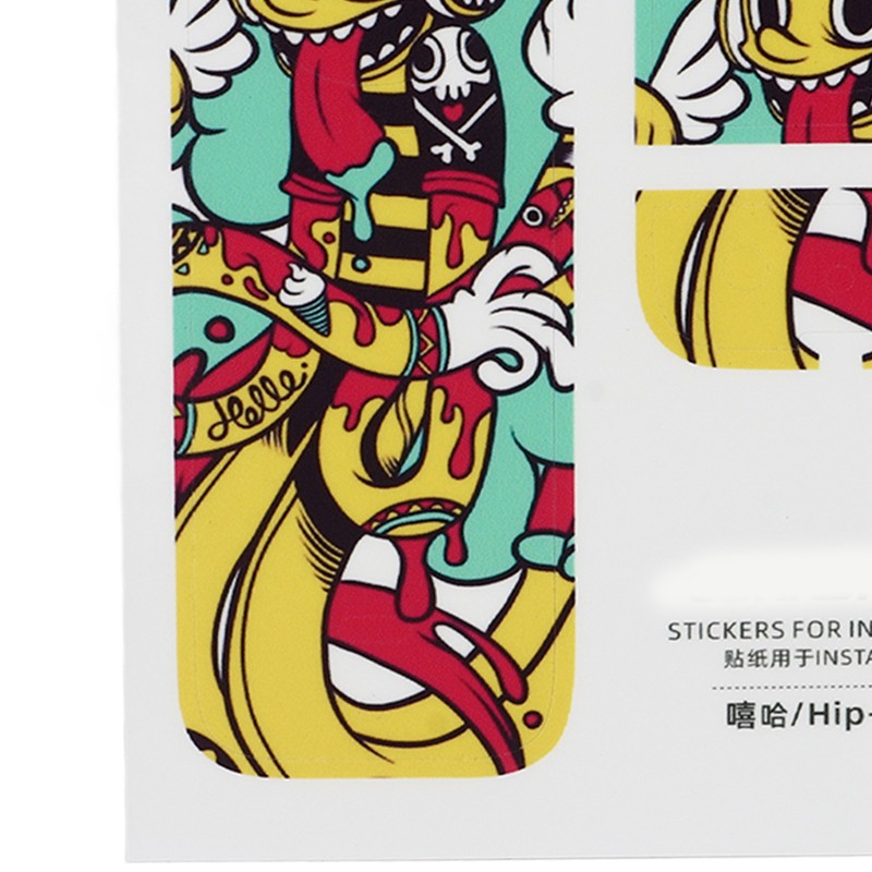 Cartoon Pattern PVC Stickers Panorama Camera PVC Sticker Protective Anti