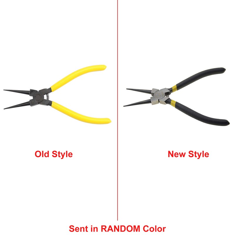 WOOSTAR Tip Grips Internal Tool Straight-nose Snap Retaining Ring Pliers