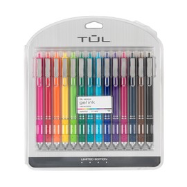 TUL® GL Series Retractable Gel Pens, Medium Point, 0.7 mm, Assorted Barrel Colors, Assorted Candy Ink Colors, Pack of 14 Pens