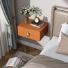 VICITON Modern Floating Nightstand with Solid Wood Drawer, Wall Mounted