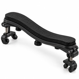 Adjustable Violin Shoulder Rest for 1/8–1/4 and 3/4–4/4 Violins – Curved Padded Support for Practice and Performance