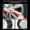 Sarini 10PCS Car Snow Chains Non-Slip Cable Tie, Reusable Anti