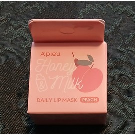 A'PIEU Honey & Milk Daily Lip Mask Peach - Nourishing Overnight Korean Lip Mask
