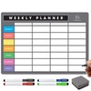 TMS A4 Magnetic Weekly Planner and Organiser | Customisable Whiteboard