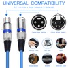 Leikurvo Pack of 6 2M XLR Cable, Premium Balanced XLR