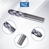 NZtools 5/16" Carbide Ball Nose End Mills,4 Flute AlTiN/TiAIN Coated