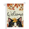 Fall Welcome Garden Flag Rustic Autumn Holiday Garden Flag 12x18
