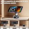 Soporte Celular Auto Magnético Qzgyoool Ventosa Ajustable Negro