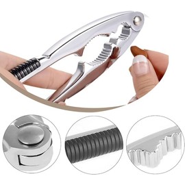 YunZCHENSH Nutcracker Stainless Steel Walnut Opener Tool Heavy Duty with Non-Slip Handle Walnut Cracker for Walnut All Sorts of Nuts Shell Seafood