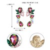 EVER FAITH Rhinestone Crystal Art Deco Earrings Sparkling Prom Teardrop