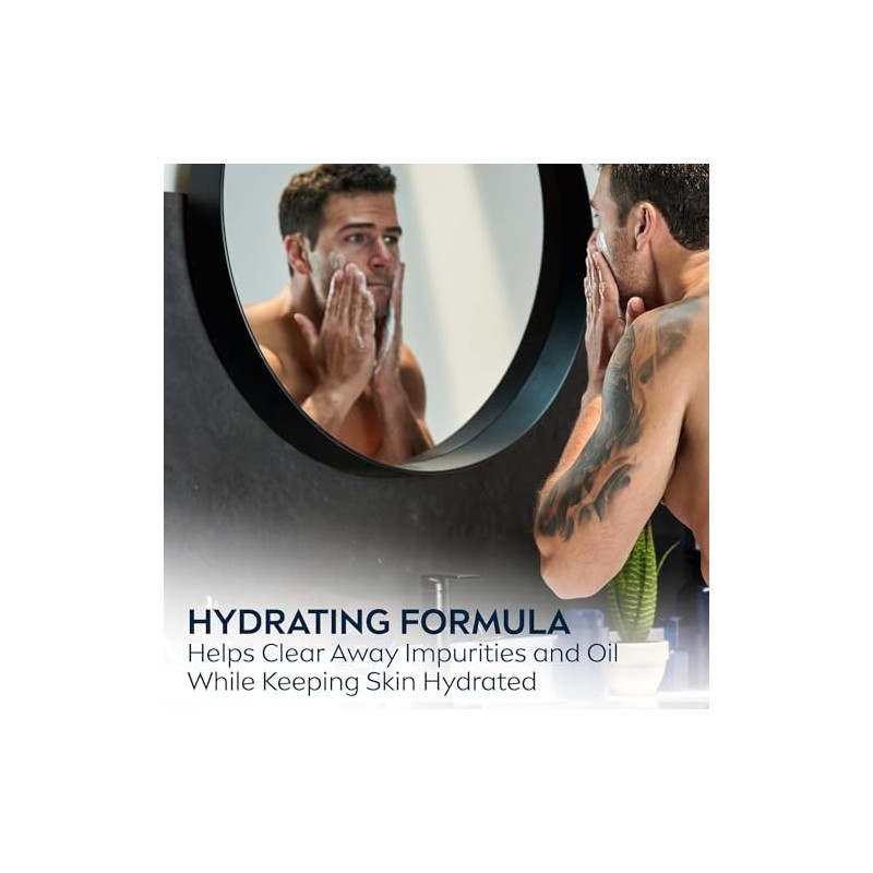NIVEA FOR MEN Original Moisturizing Face Wash 5 oz (Pack