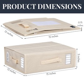 Cozy Accents 4 Pack Foldable Bed Sheet Organizers and Storage - Double Handles/Windows - Dusty Pink, Solid - Sheet Organizer for Linen Closet/Under Bed Use - Sheet Storage Solutions