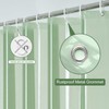 UFRIDAY Green Clear 72 x 84 Shower Curtain Liner,Extra Long