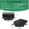 LTSEAME 8 inch Roof Vent Cap, Removable Roof Vent, Bathroom