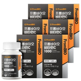 FromBio 프롬바이오 비타민C 1000 60정x6병/12개월 항 산 화 FromBio Vitamin C 1000 60 tablets x 6 bottles / 12 months antioxidant