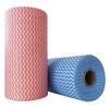 JINYUDOME Cloth Roll, 2 Rolls, Red & Blue, Disposable Cleaning