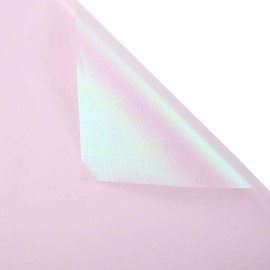 (Pink) - BBC Iridescent Double Sided Flower Wrapping Paper Florist Bouquet Packaging, 20 Sheets (Pink)