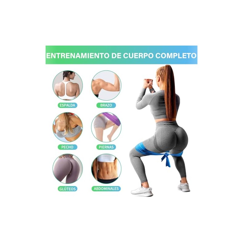 EASYTAO Bandas de Resistencia Multifuncionales – Pack de 5 Ligas