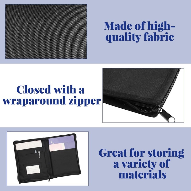 BlinBlin Car Document Holder with Multiple Pockets - Oxford Fabric