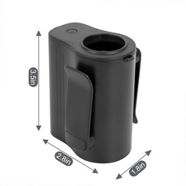 Portable Fan, Personal Rechargeable Mini Waist Fan, 3000 mAh Battery Operated, Max 24H Working Time, 4 Speeds Clip Belt Fan for Outdoor, Indoor, Jobsite, Traveling, Gifts for Men - Black