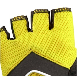 Elite Cycling Project Men's Road Racer Gel Fingerless Gloves Gloves Yellow M'